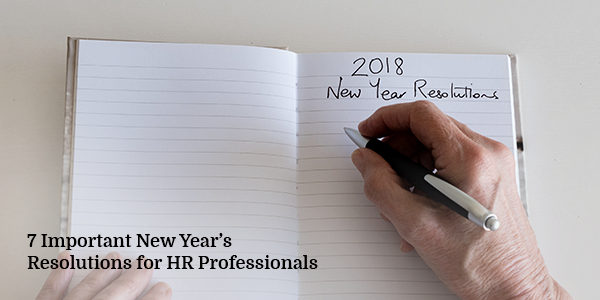 7 Important New Year’s Resolutions for HR Professionals