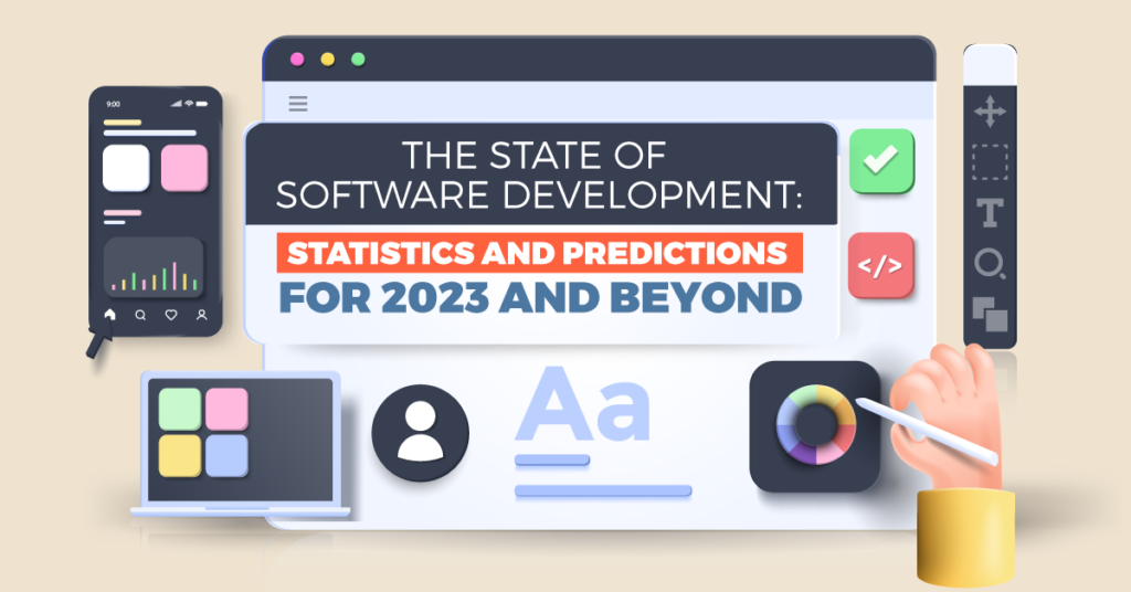 The State of Software Development Statistics and Predictions for 2023 and Beyond Banner